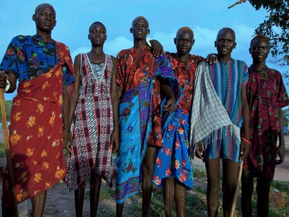 Some members of the Nilote tribe. There are about seven million of them in the late 20th century, Africa