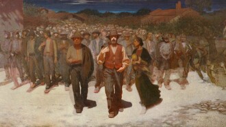 Giuseppe Pellizza da Volpedo, La fiumana, 1895-1896