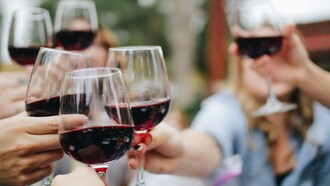 Calici di vino in un pranzo in famiglia o tra amici. Per quanto riguarda la varietà dei vini, quelli pugliesi non hanno, invece, niente da invidiare a nessuno. A trainare sono soprattutto i grandi vini rossi Negroamaro, Primitivo e Nero di Troia, per i quali si può dividere la Puglie in tre zone vinicole, all’interno delle quali c’ è, comunque, una tale varietà di altre produzioni, che diventa difficile anche una semplice elencazione