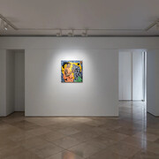 Richard Ayodeji Ikhide, Incroci del passato (Crossroads of the past), veduta della mostra. Cortesia di Victoria Miro