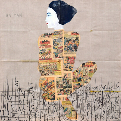 Jason Noushin, Batman, 2017. Courtesy of Janet Rady Fine Art