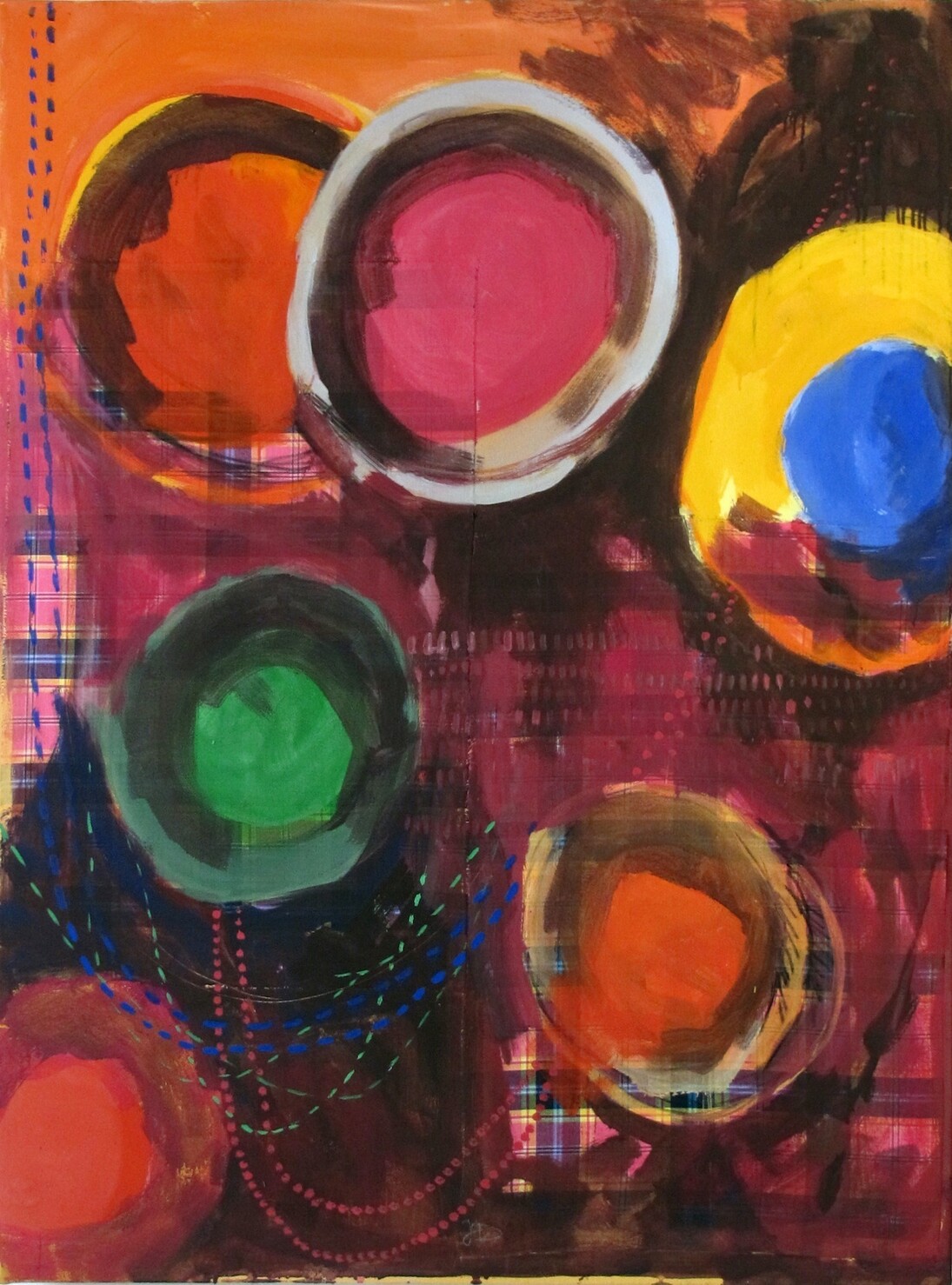 Joan Dubique, Nourisher, 2012, 110 x 148 cm, mixed media on canvas, © Joan Dubique