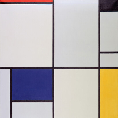 Piet Mondrian, Tableau I, 1921. En el arte, el pensamiento abstracto nos invita a interpretar obras que, aunque no representen objetos concretos, evocan emociones e ideas profundas