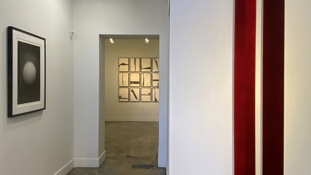 Riccardo De Marchi, Paolo Serra, and Marco Tirelli, Luce trattenuta, exhibition view. Courtesy of Marcorossi Artecontemporanea
