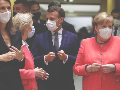 The 750 billion euros will be given in credits  and grants 