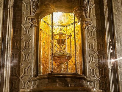 O cálice na Igreja de Valência, Espanha