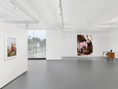 Will Cotton, An affair to remember, paintings and studies, exhibition view. Courtesy of Ross + Kramer
