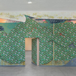 Laura Owens, exhibition view. Courtesy of Matthew Marks Gallery