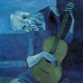 «El viejo guitarrista ciego» (1903), Picasso 