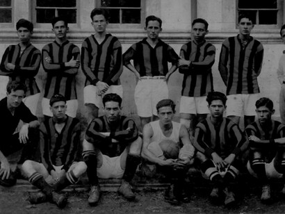 El equipo de la Liga Deportiva Alajuelense, en 1928