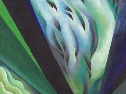 Música azul y verde (detalle). 1919. Óleo. Art Institute Chicago