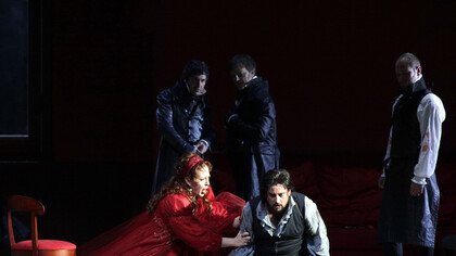 Una scena della Tosca