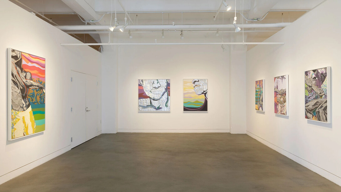 Stuart Robertson, Bend Di Young tree, exhibition view. Courtesy of Haines Gallery