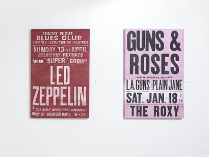 Robert Thomas, It’s only rock and roll, exhibition view. Courtesy of Casterline/Goodman Gallery