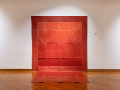 Louis Cane, Deconstructing and reinterpreting painting, exhibition view. Galleria d’Arte Maggiore