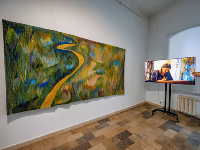 Iveta Vecenāne, Meadow, exhibition view. Courtesy of the Museum of Decorative Arts and Design