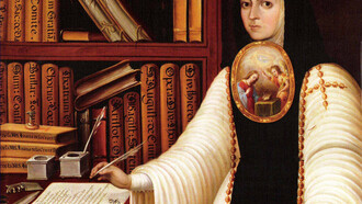 Miguel Cabrera. Retrato de Sor Juana Inés de la Cruz. ca 1750
