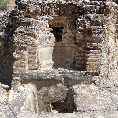 Resti della città greco-romana di Gortyn (Γορτύν), comune di Gortyna, distretto regionale di Heraklion, Creta, Grecia