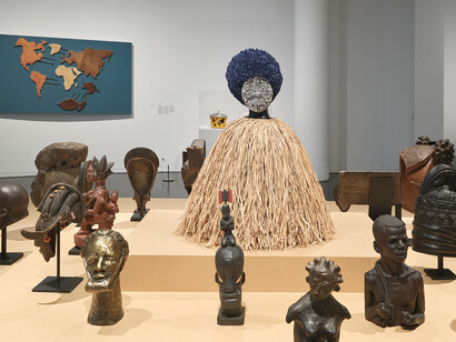 Proyectar un planeta negro. El arte y la cultura de Panáfrica, vista de exhibición. Cortesía del MACBA