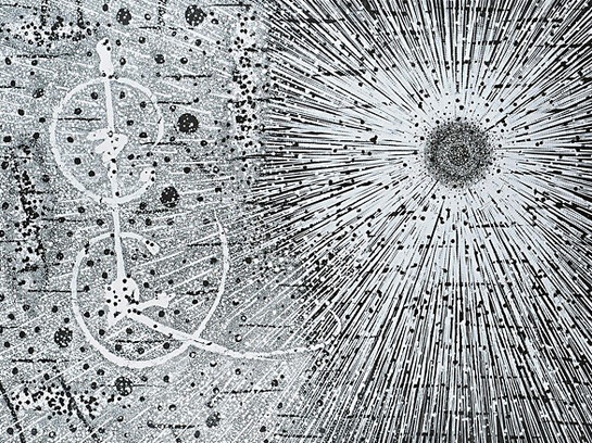 John Anderson, 1993-54, Coming to Meet, 72x96, acrylic on canvas
