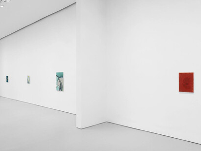 Tomma Abts, exhibition view. Courtesy of David Zwirner Gallery