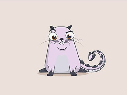 Ethereum CryptoKitty. Courtesy of Dapper Labs/Animoca 2017