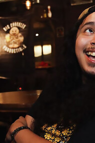 Rene Fuentes in the Adirondacks, summer 2024, by Kaelab Williams