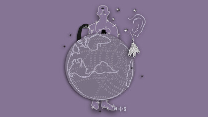 Ilustración de Jorge Galaviz para la novela «Ceniza de ombú»