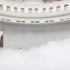 Fujiko Nakaya, exhibition view. Courtesy of Bourse de Commerce