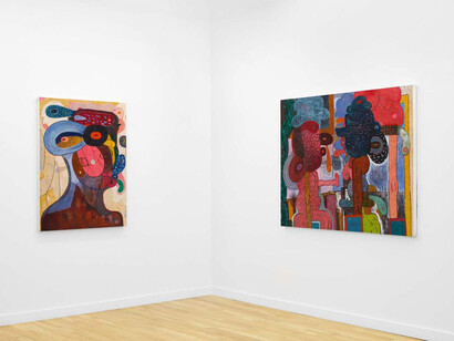 Richard Hull, After all, paintings and prints, exhibition view. Courtesy of Western Exhibitions