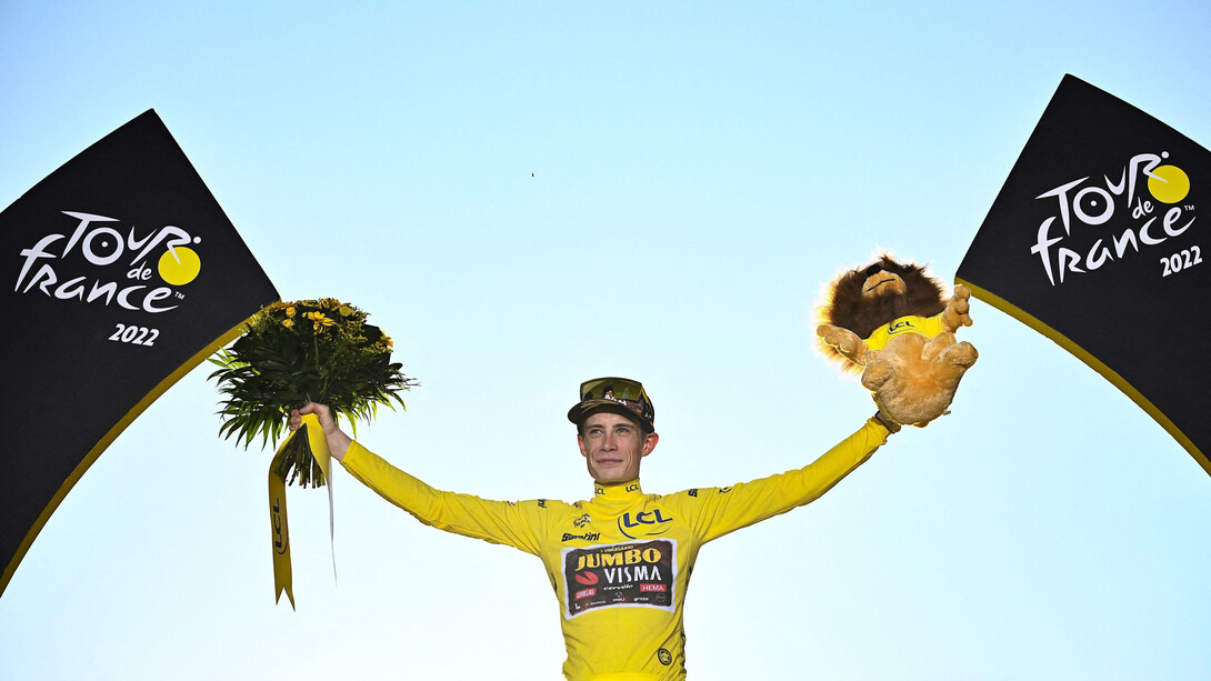 El ciclista danés, Jonas Vingegaard, ganador del Tour de Francia 2022