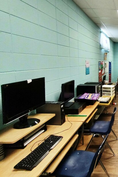 Computers at community space Punta Gorda City Council, Florida, USA