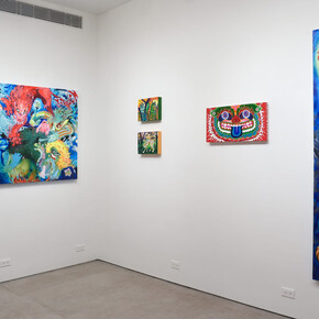 Susan Kim Alvarez and Cici McMonigle, Oh for Goodness Snake! exhibition view. Courtesy of Latitude Gallery