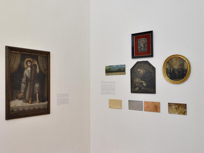 Salas de Arte Virreinal y Siglo XIX, vista de exhibición. Cortesía del Museo Amparo