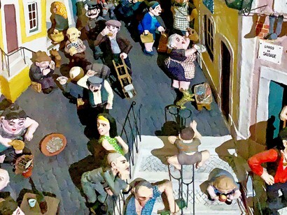 Museu do fado, em Lisboa, Portugal. Caminhar pelo calçadão, sentir o cheiro do sal, ver o pôr do sol tingindo o céu de dourado  era como respirar pela primeira vez depois de muito tempo. Ali, eu pensava em tudo o que tinha deixado no Brasil, mas também sentia uma gratidão imensa por estar onde estava