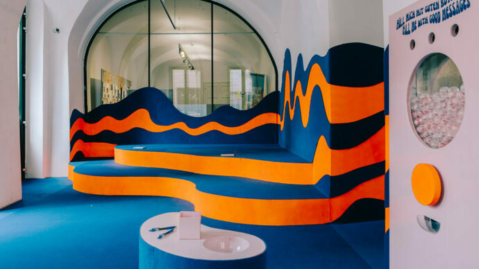 Flux. Charging station for optimism, exhibition view. Courtesy of GrazMuseum