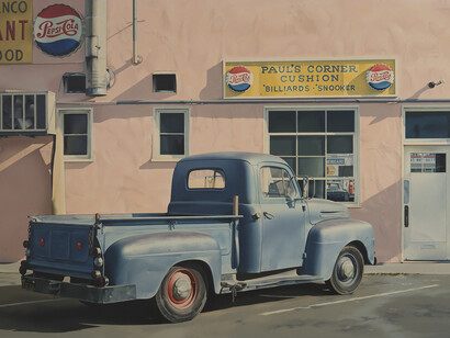 Ralph Goings, Paul's corner cushion (detail), 1970. Courtesy of Louis K. Meisel Gallery