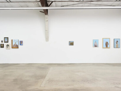 Llyn Foulkes, Time’s witness, exhibition view. Courtesy of The Pit Gallery