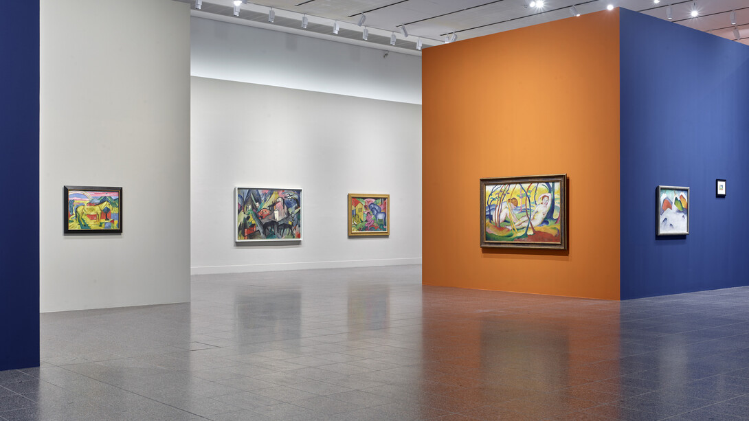 Franz Marc, The quest for a better world, exhibition view. Courtesy of Kunstsammlung Nordrhein-Westfalen