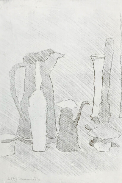 Mario Ramous, Morandi, 1949. Per gentile concessione di Accademia di Belle Arti di Urbino 
