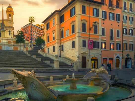 There are many fascinating, but often missed, museums next to iconic monuments in Rome, Italy - such as the Keats-Shelley House beside the Spanish Steps