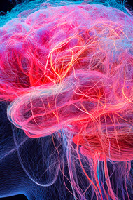 Ilustração de neurotransmissores. Imagine um universo microscópico dentro de sua cabeça, onde bilhões de células nervosas, ou neurônios, se conectam e comunicam através de moléculas químicas chamadas neurotransmissores