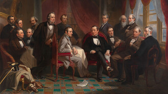 Christian Schussele, Washington Irving y sus amigos literatos en Sunnyside