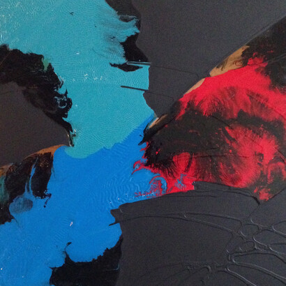 Juliet Holton, Untitled III, Gloss on board, 60 x 60 cm