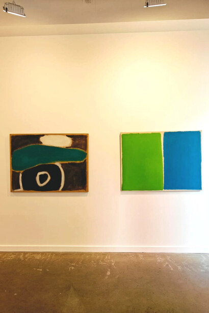 Edward Zutrau, Meditations in hue, exhibition view. Courtesy of Lincoln Glenn Gallery