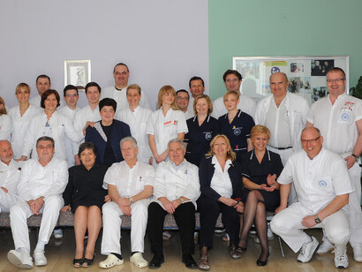 MD Barčot with the leading team of The Children's Hospital of Zagreb