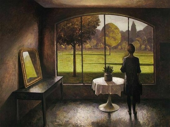 Marc Chalmé, Les Arbres, 35" x 46"