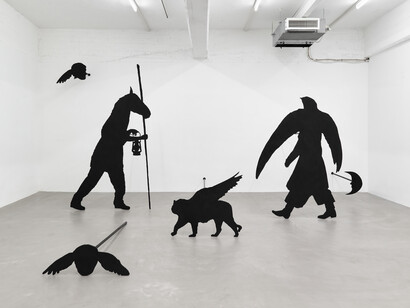 Various artists, All together: goodbye master!, vista della mostra. Cortesia di ArtNoble Gallery