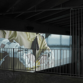 All images: Exhibition view of Jesper Just "Servitudes", Palais de Tokyo (24.06 – 13.09 2015). Courtesy of the artist, Galerie Perrotin (Paris, New York, Hong Kong) & Anna Lena Films. Photo : Aurélien Mole