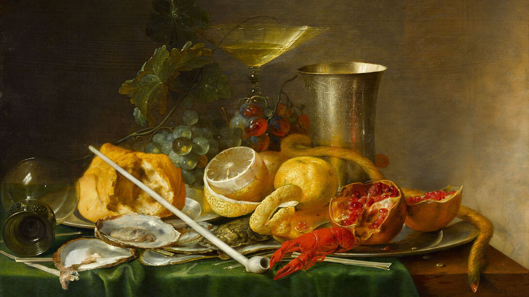 Jan Davidsz. de Heem, Still Life, Breakfast with champagne glass and pipe, 1642. Courtesy of DomQuartier Museum